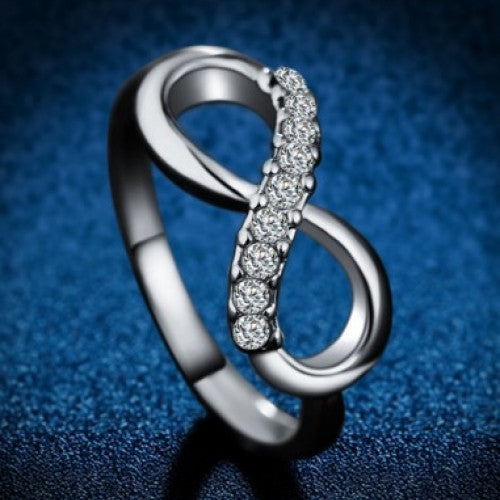 Fashion Infinity Crystal Rings for Women