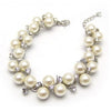 Zircon Diamond Pearl Beads Bracelet