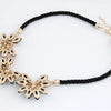 Link Chain Crystal Flower Necklace